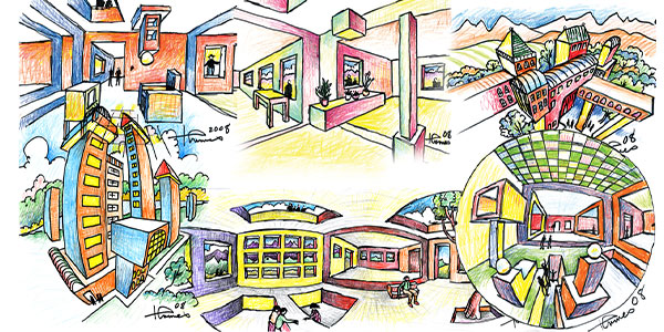 Six-point perspective